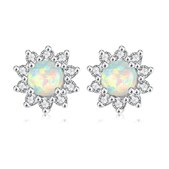 Gem Floral Earrings