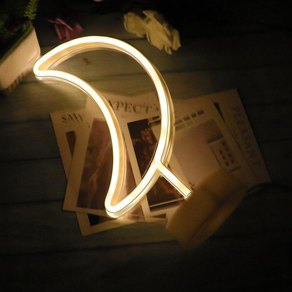 LED Neon Lightning Bolt Lamp