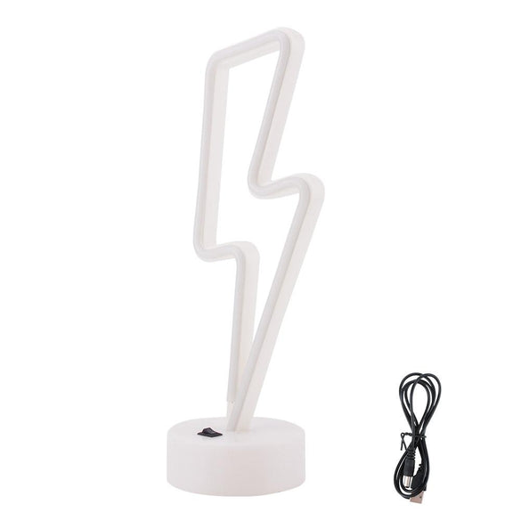Decorative LED Neon Light Sign Star Moon Lamp USB LED Night Lights Decoration for Home Wedding Party Gifts Neon Lamp with Base