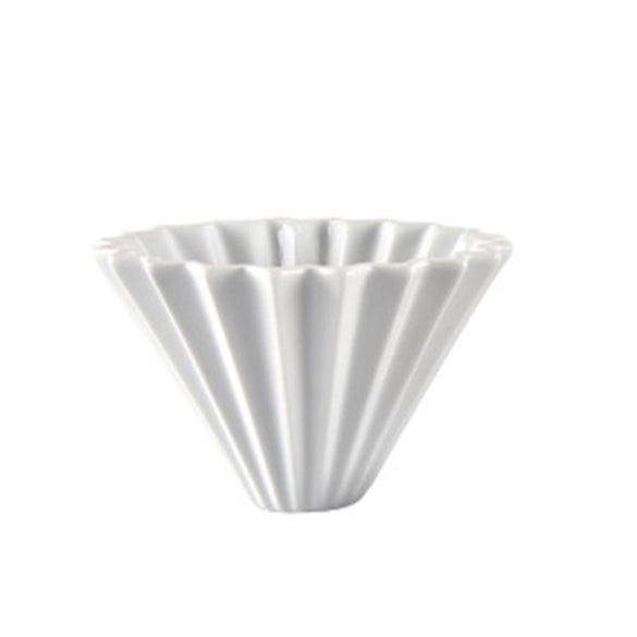 Ceramics Origami Style V60 Filter Cup Coffee Dripper Coffee Cup Pour Over Brewer for 1-2 Cups Filter Paper V60 Coffee Dripper