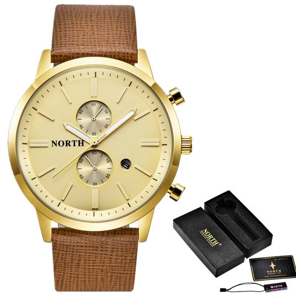 Black and Gold Men's Date and Time Sport Watch