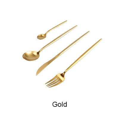 Black and Gold Cutlery Set