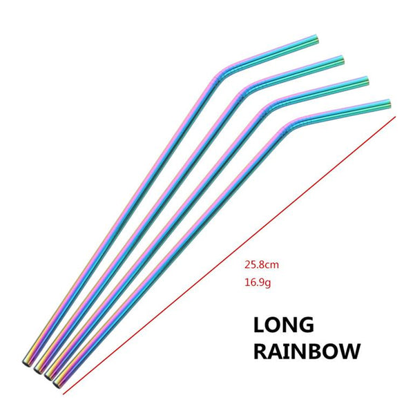4pc Reusable Metal Drinking Straws
