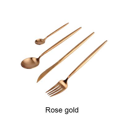 Black and Gold Cutlery Set
