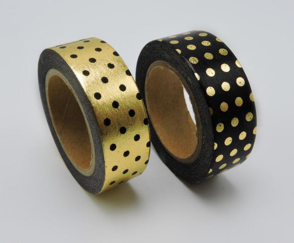 2016 New Dots Foil Printing Washi Tape Kawaii Decorative Tapes Scrapbook Tools Cute Paper Crafts Washi Paper Adhesive