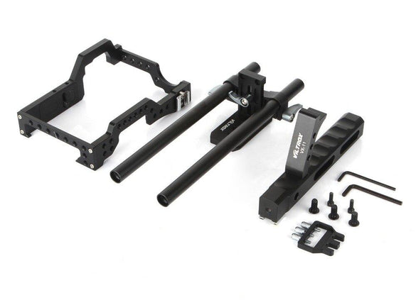 Viltrox 15mm Rod Rig DSLR Camera Video Cage Kit Stabilizer+Top Handle Grip for Sony A7 II A7R A7S A6300 A6500 Panasonic GH4 GH3
