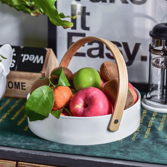 Simple Ceramic Four-grid Storage Tray With Hold Detachable Scandinavia Food Candy Jewelry Storage Plate Home Decor Organizer