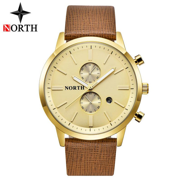 Black and Gold Men's Date and Time Sport Watch
