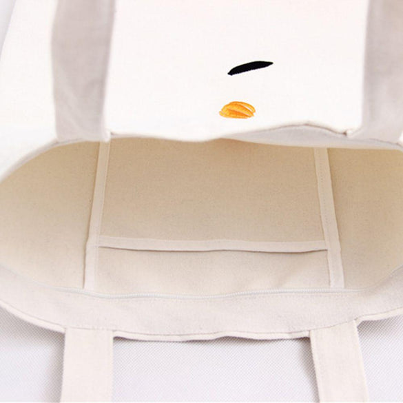 Women Canvas Embroidery Handbags Canvas Casual Tote Environment-Friendly Bags Shoulder Bags Bag Environment-Friendly Bag Durable