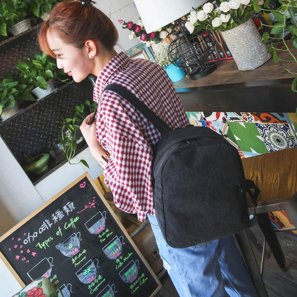 Women Backpack Youth Small Solid Casual Backpacks Students School Bag Teenage Girls Vintage Laptop Bags Rucksack Mochila