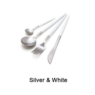 Black and Gold Cutlery Set