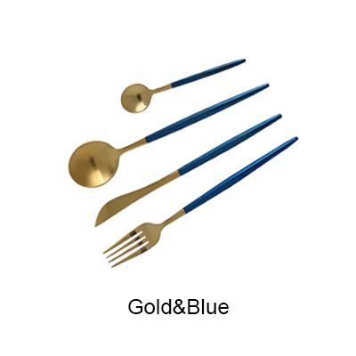 Black and Gold Cutlery Set