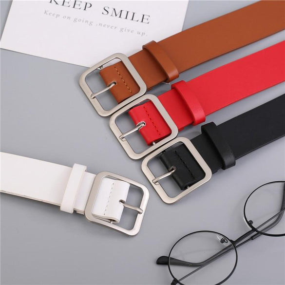 NO.ONEPAUL Belt female Japanese pin buckle decoration elegant simple wild student retro jean new design ladie belt free shipping