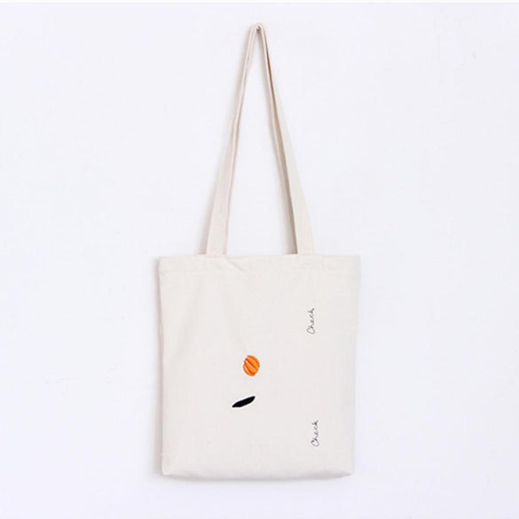 Women Canvas Embroidery Handbags Canvas Casual Tote Environment-Friendly Bags Shoulder Bags Bag Environment-Friendly Bag Durable