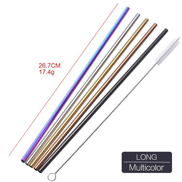 4pc Reusable Metal Drinking Straws