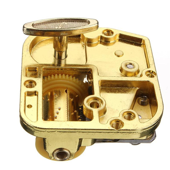 High Standard New Hot Sale Unique 18 Notes DIY Mechanical Musical Box Golden Movement+Screws +Castle In The Sky Key Great Gift