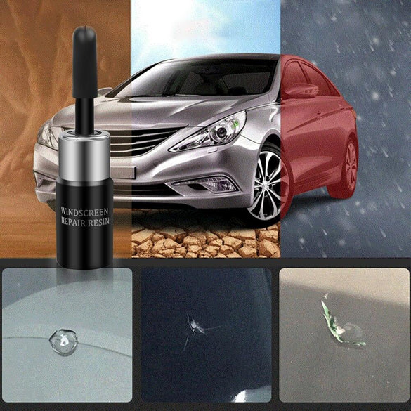 Car Windshield Repair tool DIY Window Repair Tools Windscreen Glass Scratch Crack Restore Window Screen resin+blade+strips