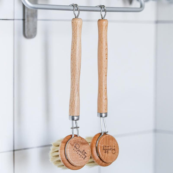 Natural Beech PP Cleaning Brush Wooden Long Handle Washing Brushes Multifunctional Kitchen Cleaning Tool For Dish Cup Bottle Pot
