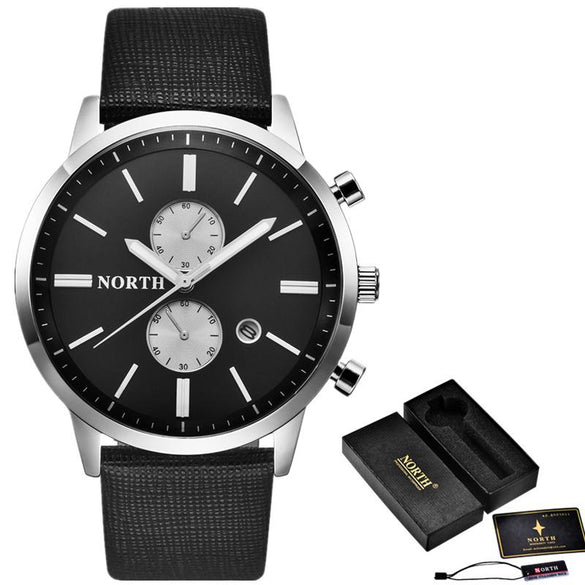 Black and Gold Men's Date and Time Sport Watch