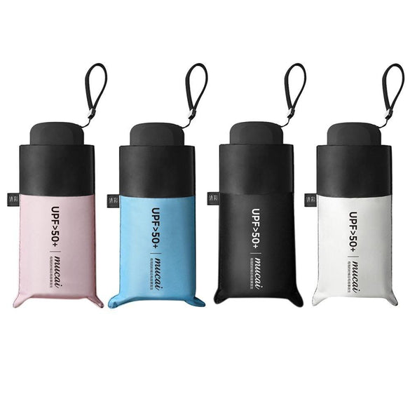 Anti-UV Pocket Mini Umbrella Rain Women Windproof Durable 5 Folding Sun Umbrellas Portable Sunscreen Female Parasol