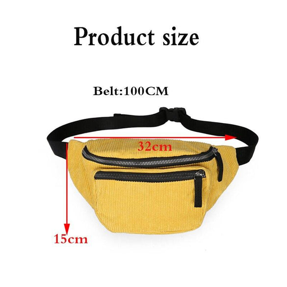 Canvas Waist Bag Unisex Zipper Chest Bag Street Sport Casuale Fanny Pack Girl Boy Waist Belt Bags Fashion Phone Waist Pack  B90