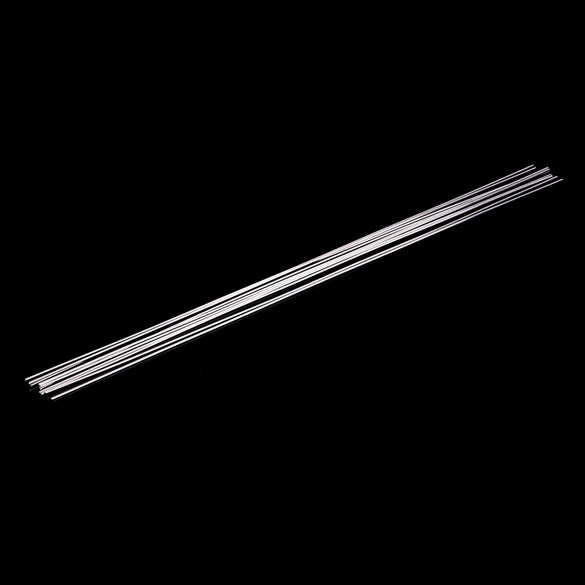 10Pcs Silver Aluminum Welding Rod Low Temperature Metal Soldering Brazing Rods 1.6mmx45cm with Corrosion Resistance