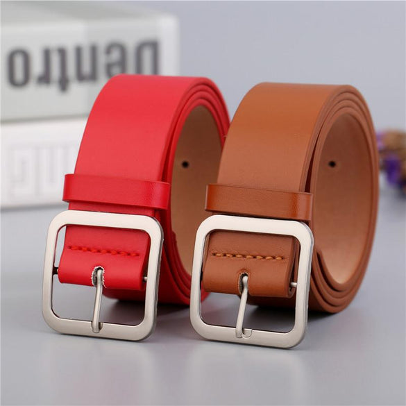 NO.ONEPAUL Belt female Japanese pin buckle decoration elegant simple wild student retro jean new design ladie belt free shipping