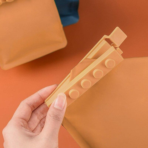 4Pcs Cartoon PP Storage Bag Clip Seal Bags Sealing Rods Home Storage Organizer Kitchen Tool For Oatmeal Chips Salt Snack
