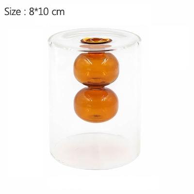 Double Layer Glass Flower Vase