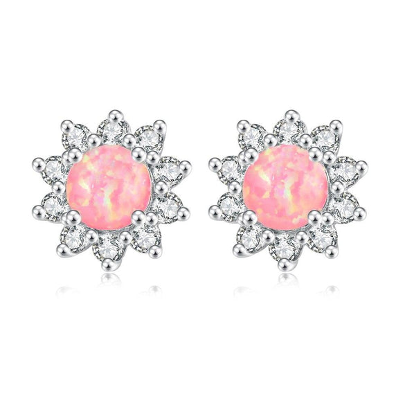 Gem Floral Earrings