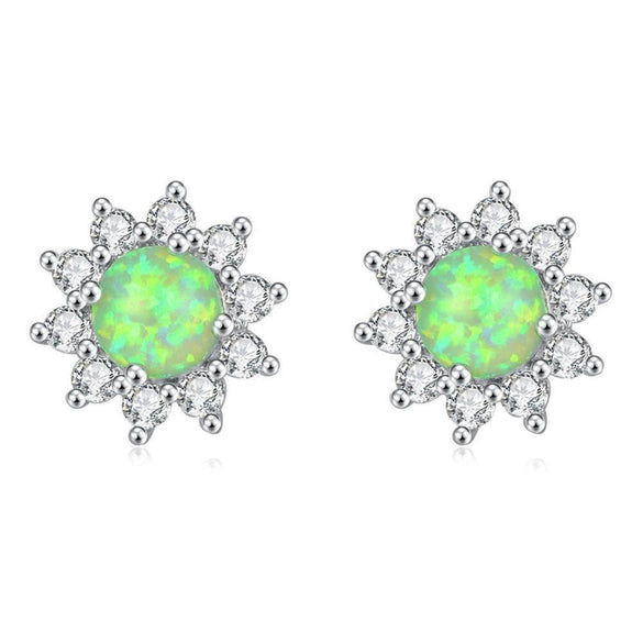 Gem Floral Earrings