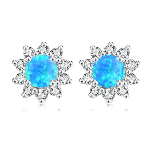 Gem Floral Earrings